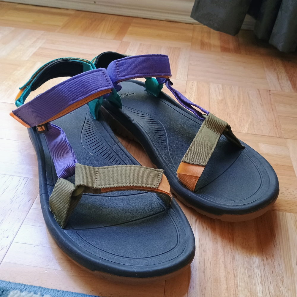 Teva Purple and Orange Sandals for Outdoor Adventures